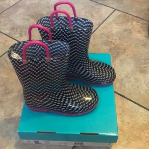 Girls size 10 rain boots